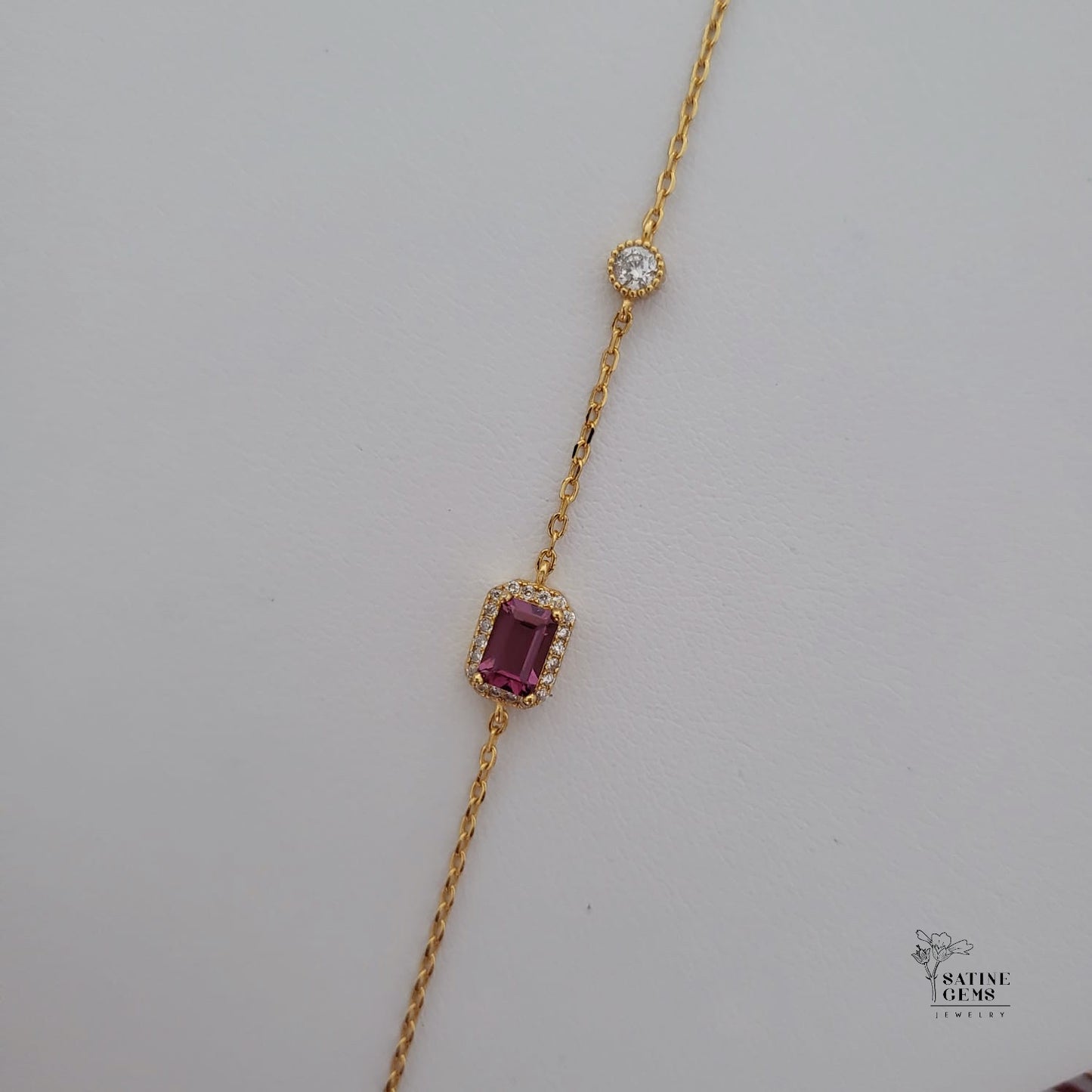 Magnalium Garnet Cubic Zirconia Bracelet