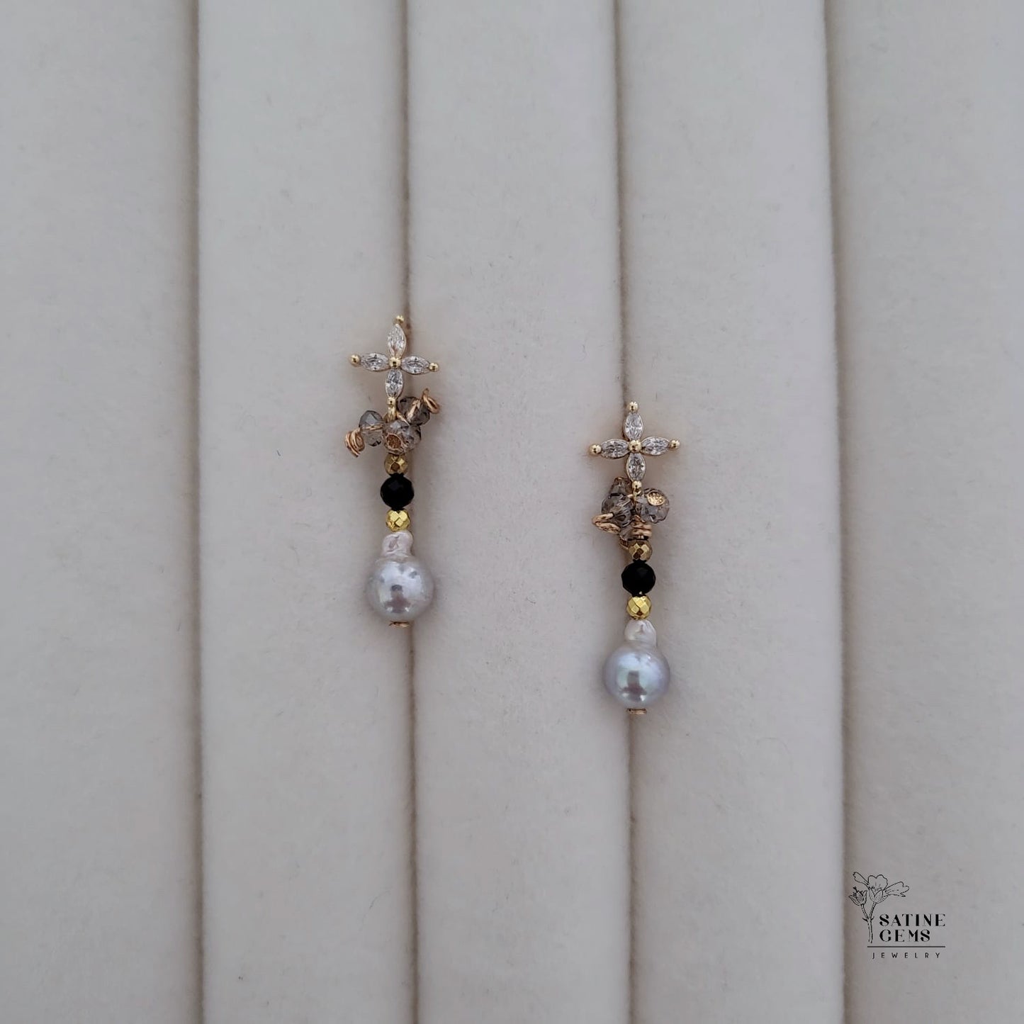 Baroque Akoya Pearl Ear Studs