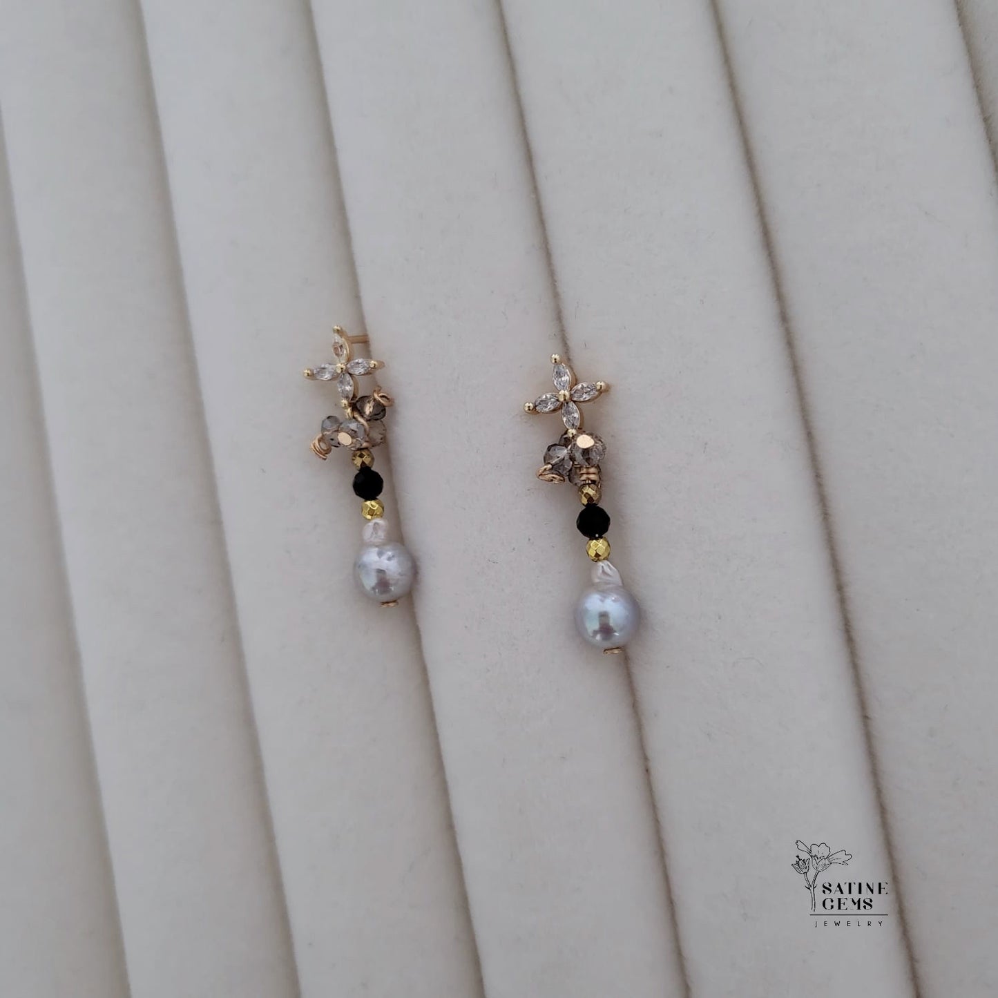 Baroque Akoya Pearl Ear Studs
