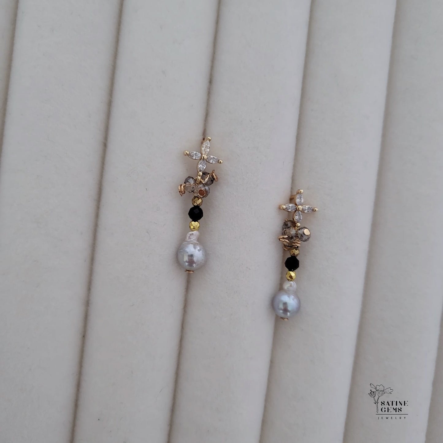 Baroque Akoya Pearl Ear Studs
