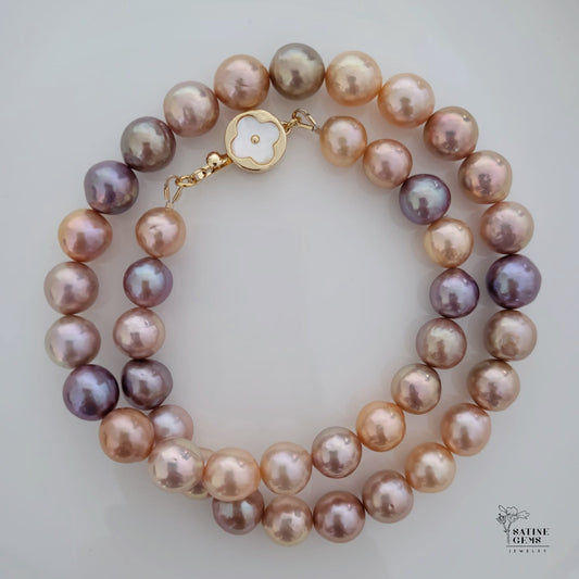 Multi-Hued Candy Baroque Edison Pearl Necklace