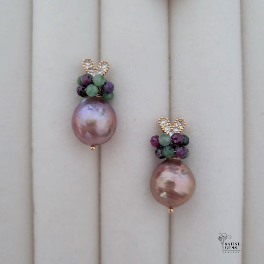 Baroque Edison Pearl Ear Studs