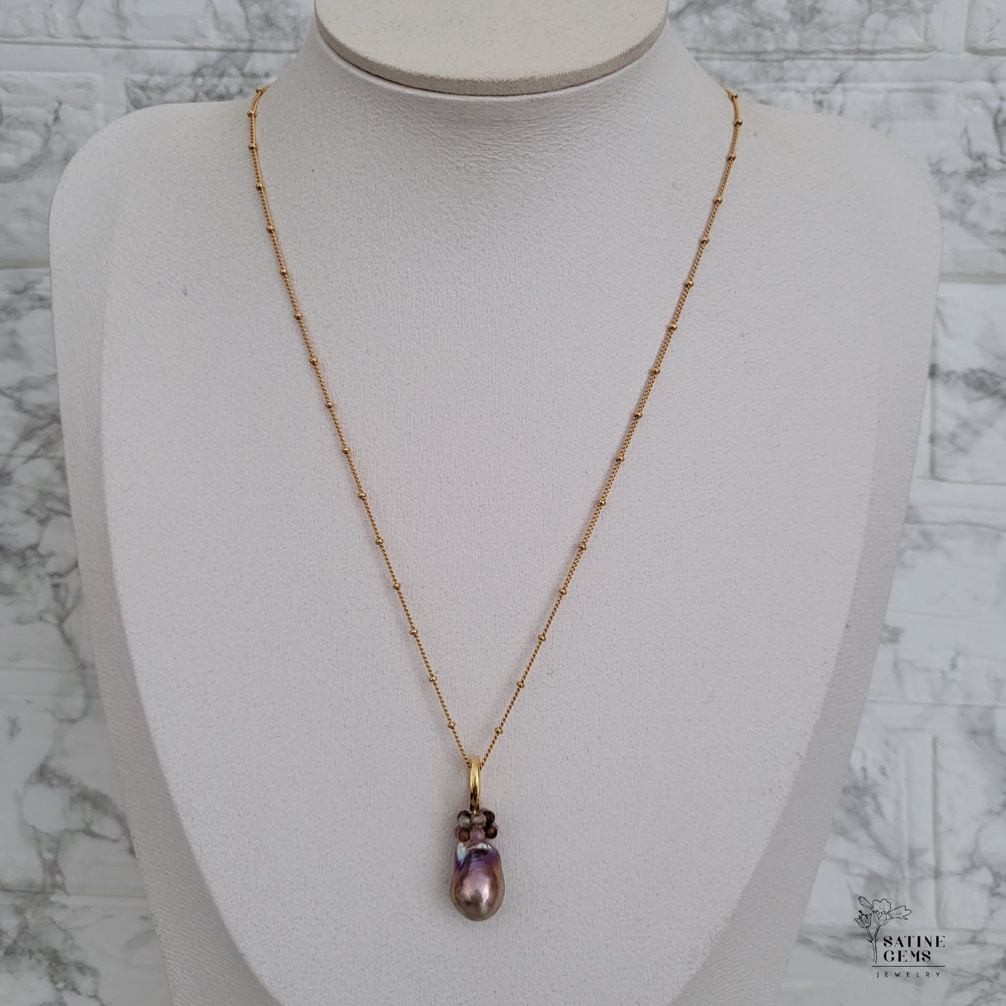 Baroque Edison Pearl Necklace