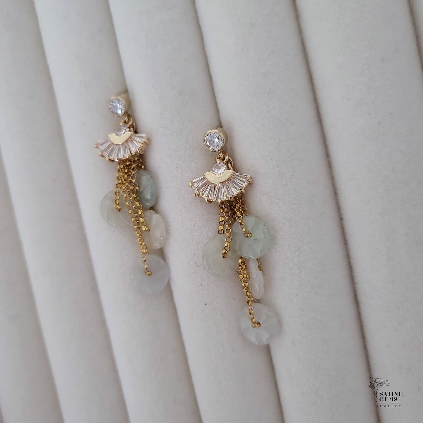 Type A Jadeite Ear Studs