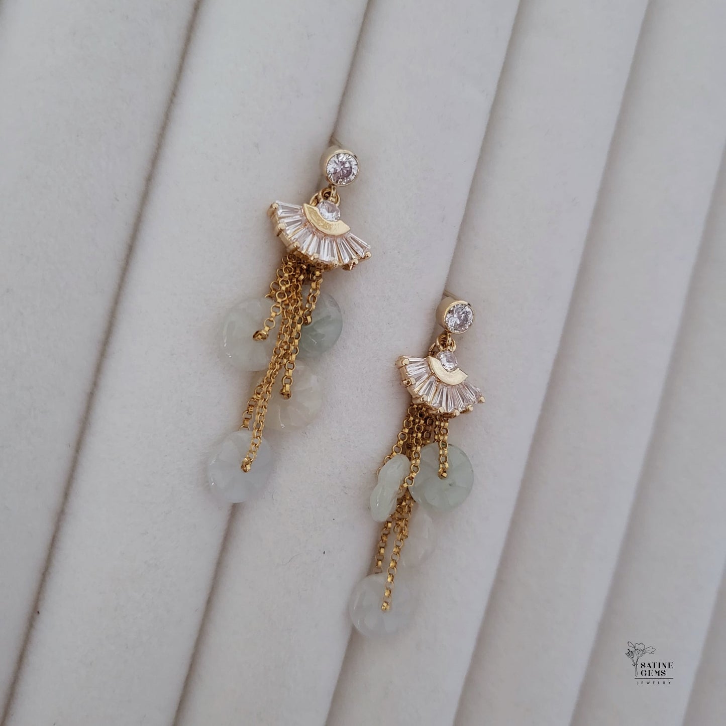 Type A Jadeite Ear Studs