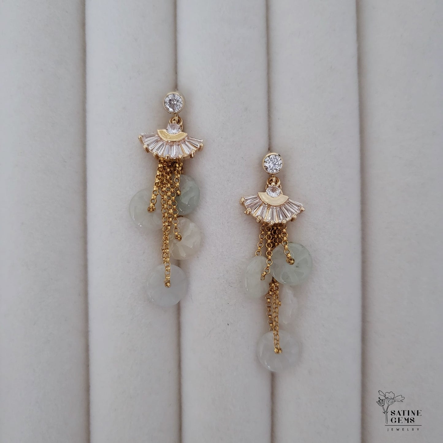 Type A Jadeite Ear Studs