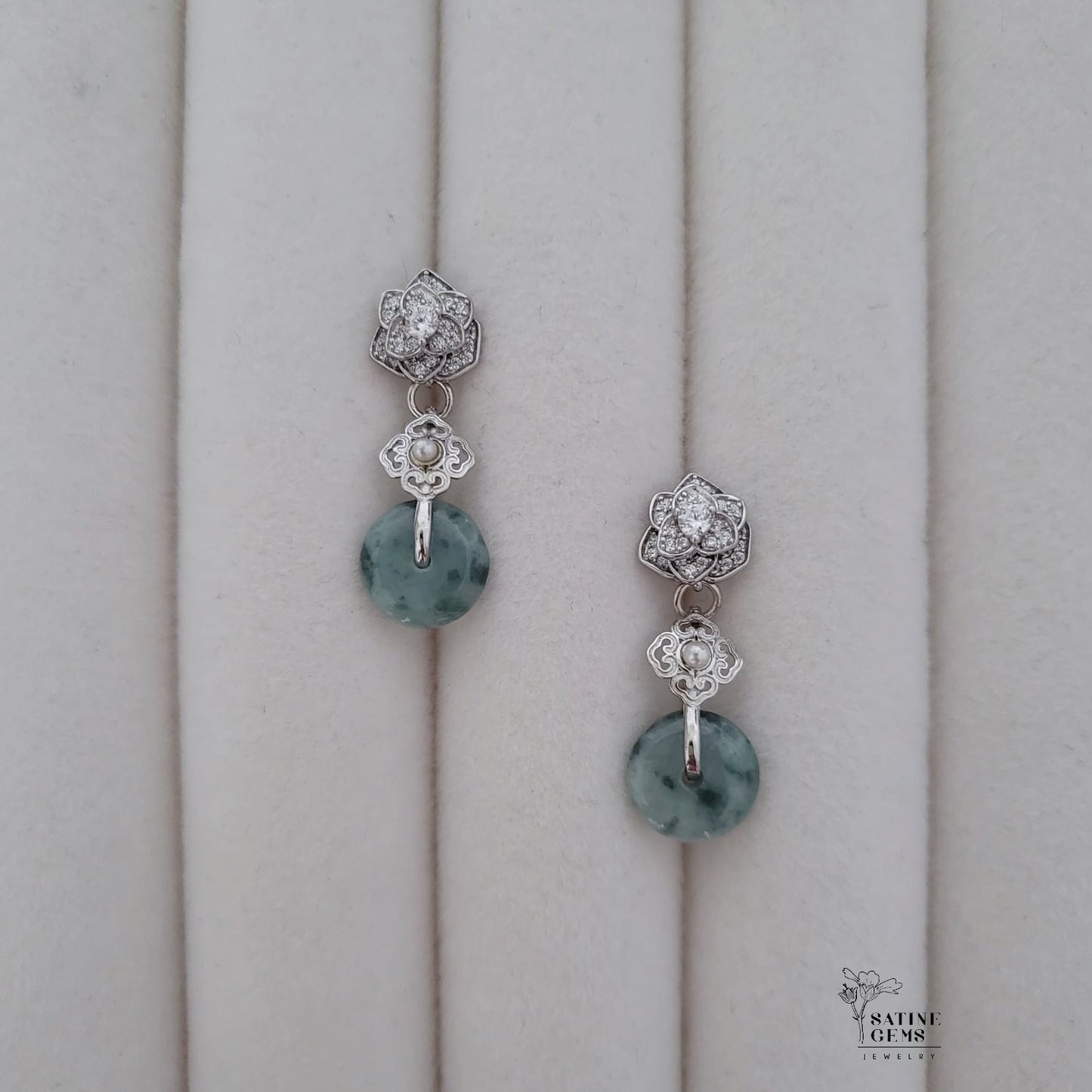 Type A Jadeite Ear Studs