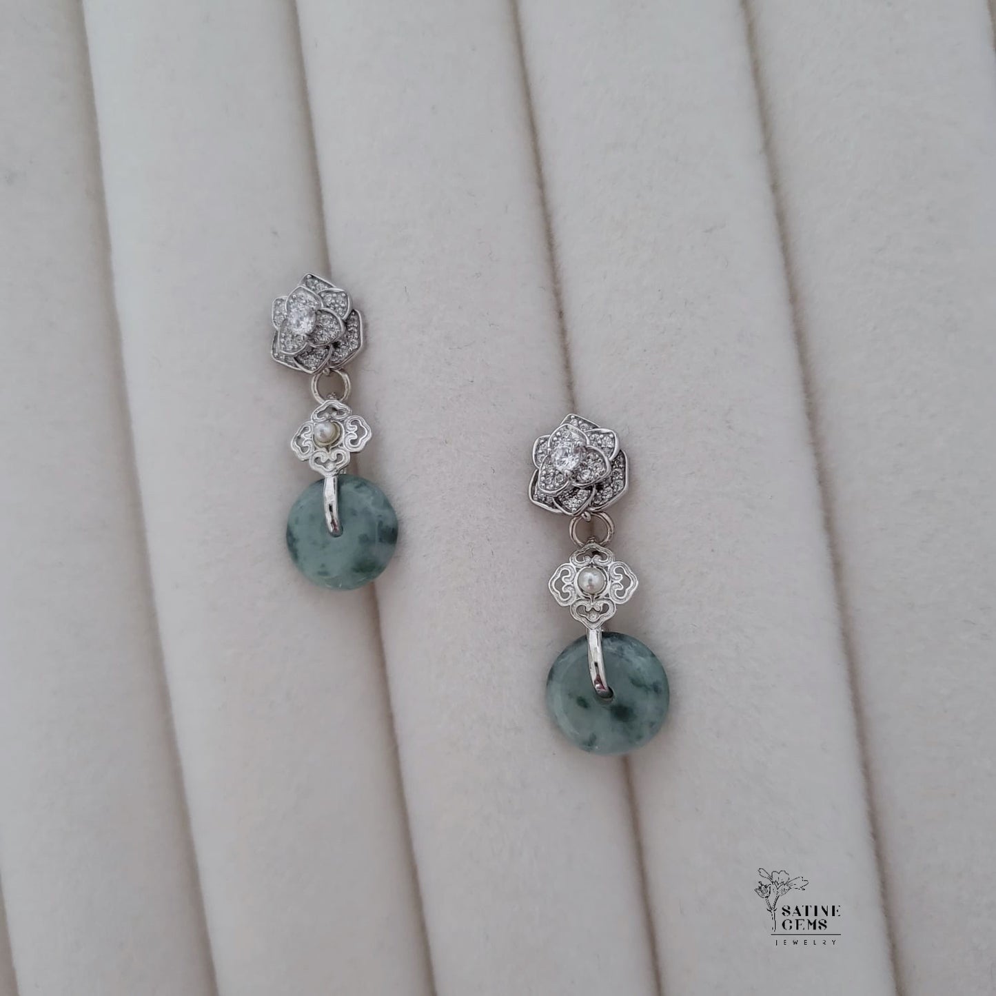 Type A Jadeite Ear Studs
